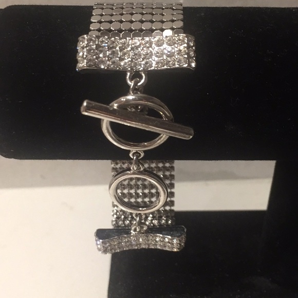 Serena Williams Pave Rhinestone Toggle Bracelet - Picture 10 of 11
